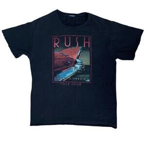 RUSH Tour 2008 Snakes & Arrows Band Tee Shirt Medium